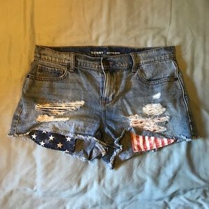 Distressed American Flag Shorts